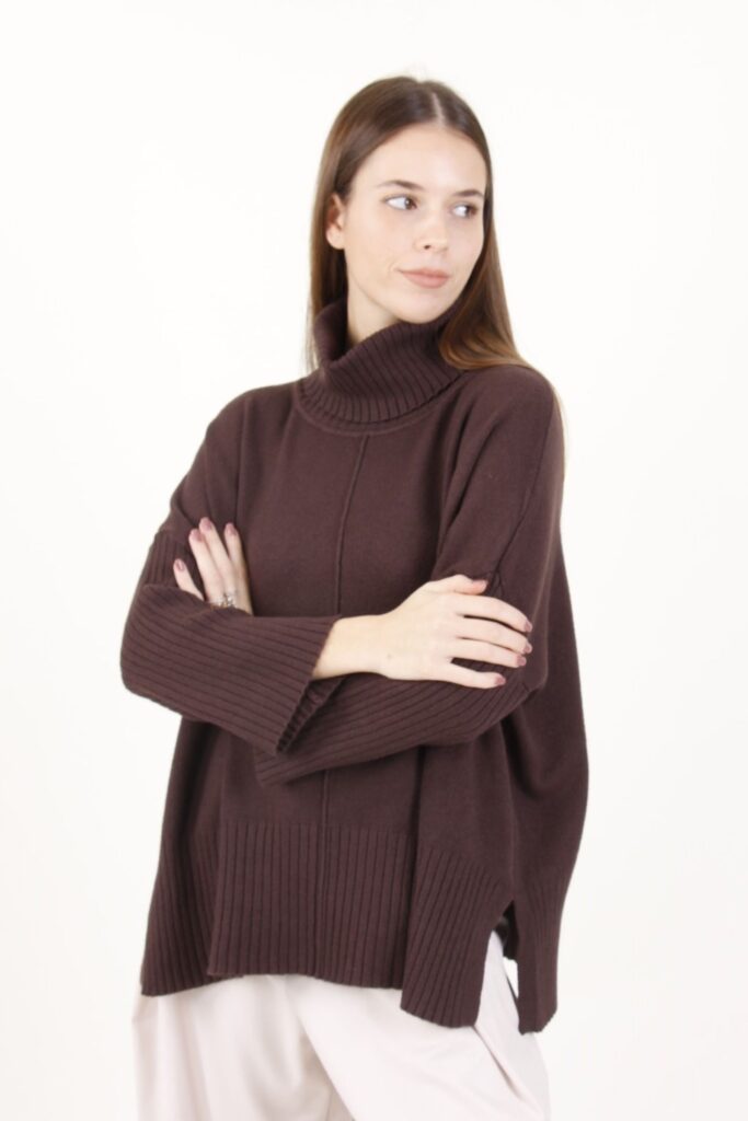 MAGLIA OVERSIZE CUCITURA A VISTA 