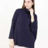 MAGLIA OVERSIZE CUCITURA A VISTA - Blue, TU