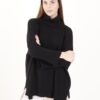 MAGLIA OVERSIZE CUCITURA A VISTA - Black, TU