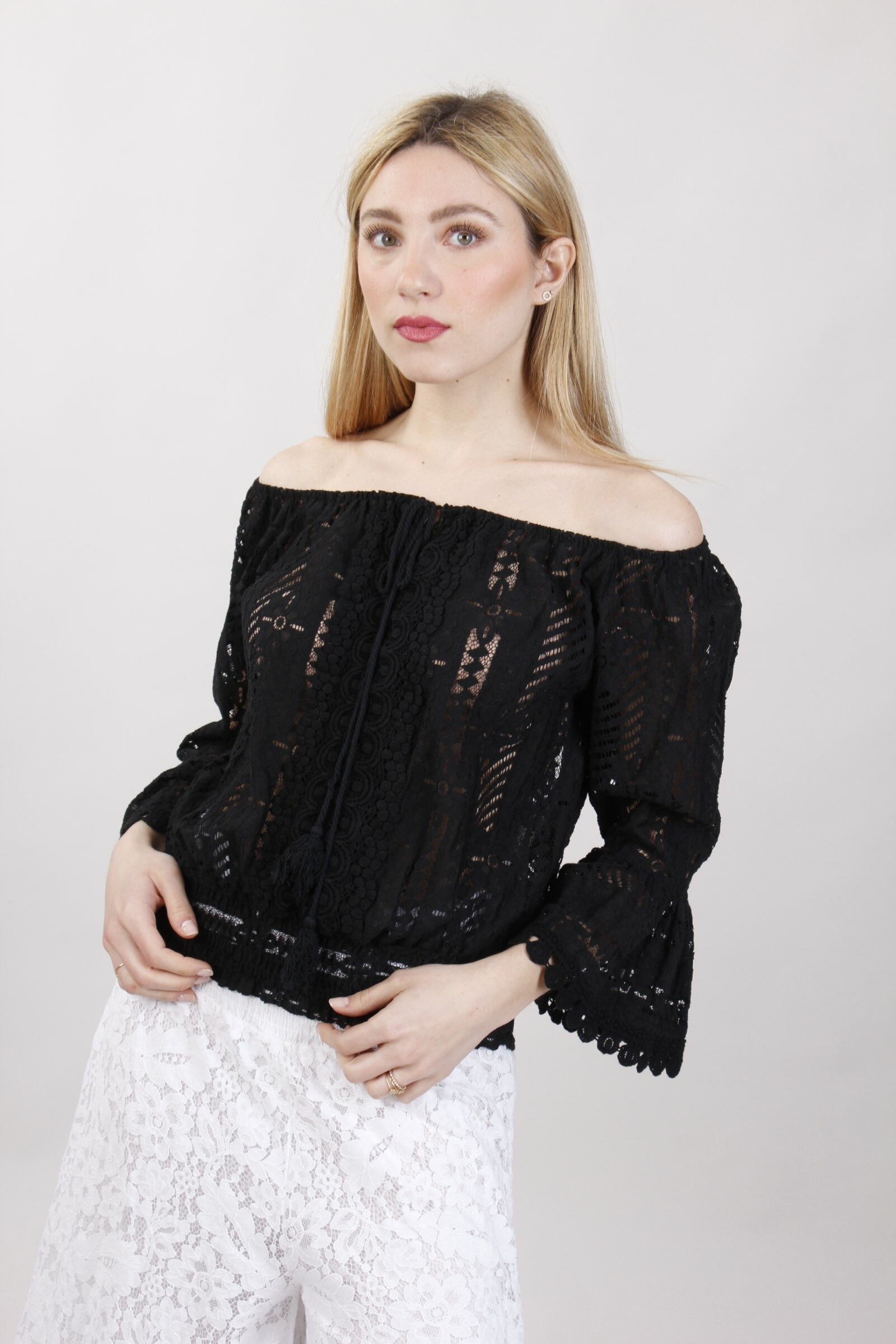 CASACCA IN PIZZO SCOLLO BARDOT - B2B Online - MYASTREET