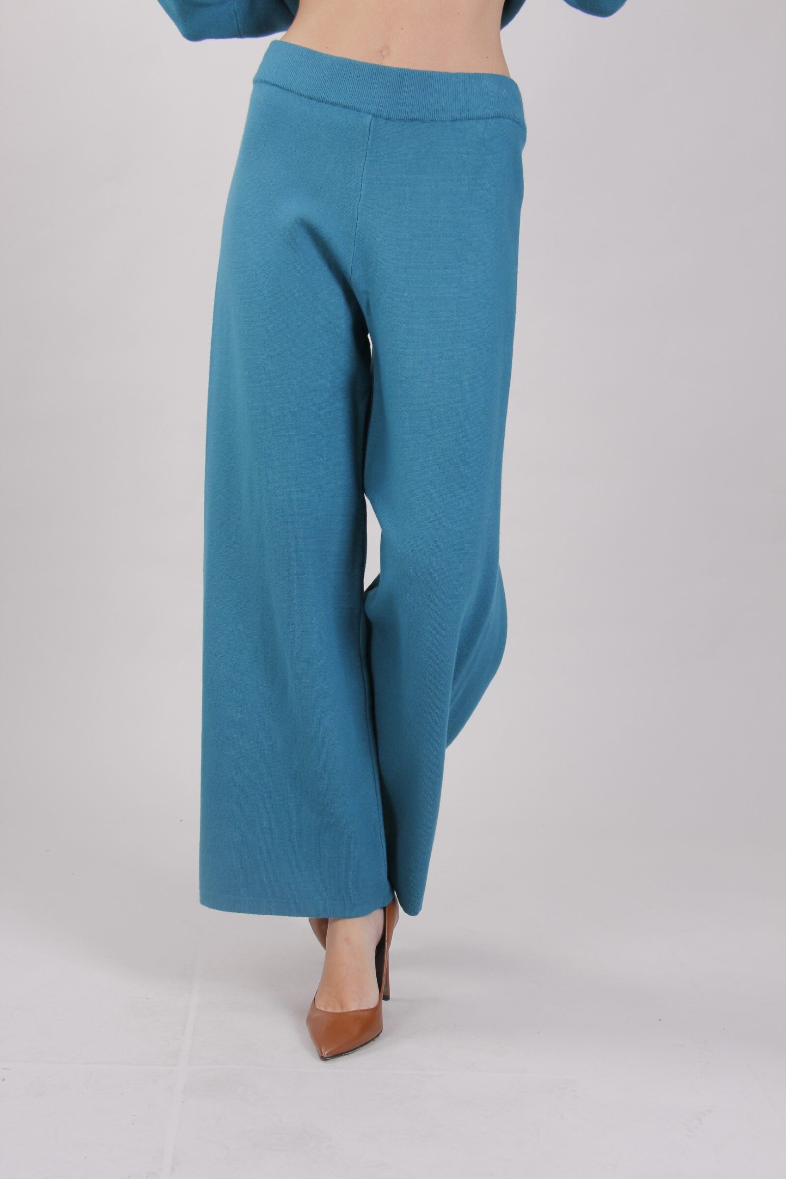 Pantalone Palazzo In Maglia B B Online Myastreet