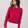 MAGLIA CON MOTIVO ROMBI - Fuchsia, TU