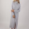 MAXI MAGLIA CON SPACCO - Grey, TU