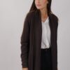 CARDIGAN CON REVERSE - Dark Brown, TU