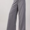 PANTALONE PALAZZO CON DOPPIA ABBOTTONATURA - Grey, S