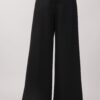 PANTALONE PALAZZO CON DOPPIA ABBOTTONATURA - Black, L