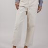 PANTALONE A COSTINE RELAXED FIT - Panna, XS