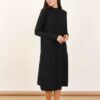 VESTITO MIDI IN MAGLIA - Nero, TU