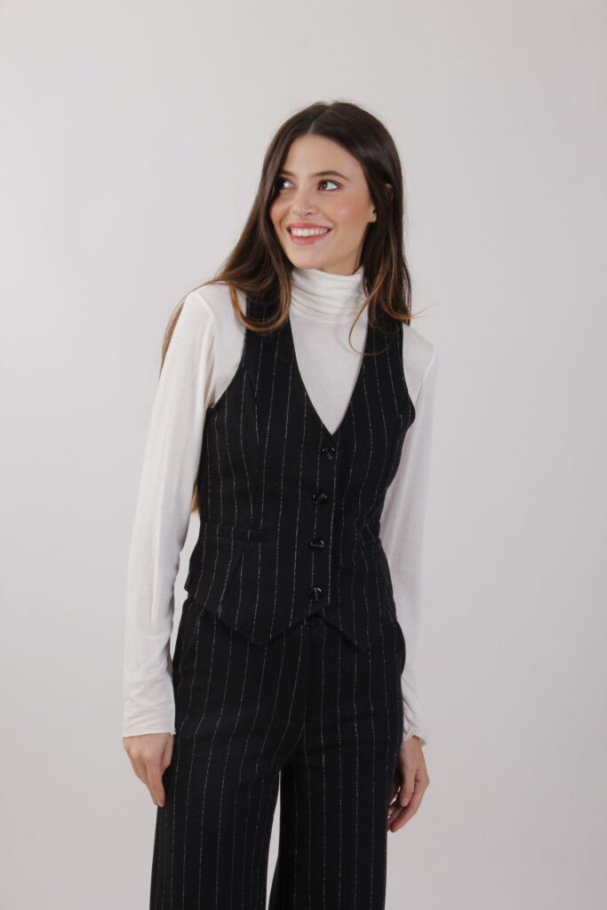 ELEGANT PRINSTRIPED WAISTCOAT 