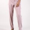 PANTALONI SIGARETTA A COSTINE - Rosa, XS