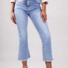 JEANS CROP ADERENTI SFRANGIATI - Blu light jeans, XL