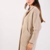 CAPPOTTO EFFETTO PELO CON BOTTONE - Beige, TU