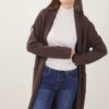 CARDIGAN CON TASCHE FRONTALI - Choco, TU