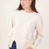 MAGLIA CON SPACCO FRONTALE - Beige, TU