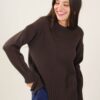 MAGLIA CON SPACCO FRONTALE - Choco, TU