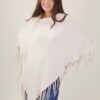 PONCHO CON FRANGE - Beige, TU