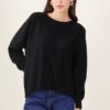 MAGLIA CON LINEE DECORATIVE - Black, TU