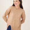 MAGLIA CON SPACCO FRONTALE - Nocciola, TU