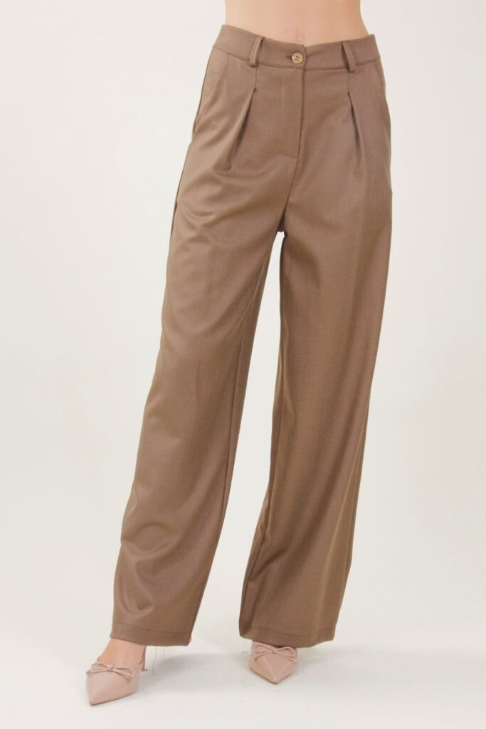 PANTALONI DA COMPLETO A RIGHE IN LUREX - Bronzo, S 