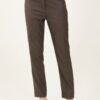 PANTALONE A SIGARETTA PRINCIPE DI GALLES - Dark Brown, M