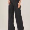 PANTALONE PALAZZO CON ELASTICO IN VITA - Nero, M