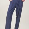 PANTALONI PALAZZO CON PINCES - Blu-jeans, M