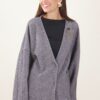 CAPPOTTO CON SPILLA DECORATIVA - Scuro, TU