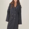 CAPPOTTO GESSATO DOPPIOPETTO - Black, TU