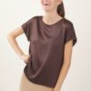 BLUSA EFFETTO RASO CON FINITURE IN LUREX - Moro, TU