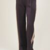 PANTALONI IN FELPA A PALAZZO CON BANDE LATERALI - Black, M