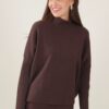 DOLCEVITA IN MAGLIA CON FINITURE A COSTE - Dark Brown, TU