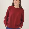 MAGLIA CON CUCITURA SULLA MANICA - Bordeaux, TU