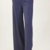 PANTALONI PALAZZO IN TESSUTO FLUIDO - Blue, M