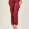 PANTALONI A SIGARETTA 5 TASCHE - Bordeaux, M