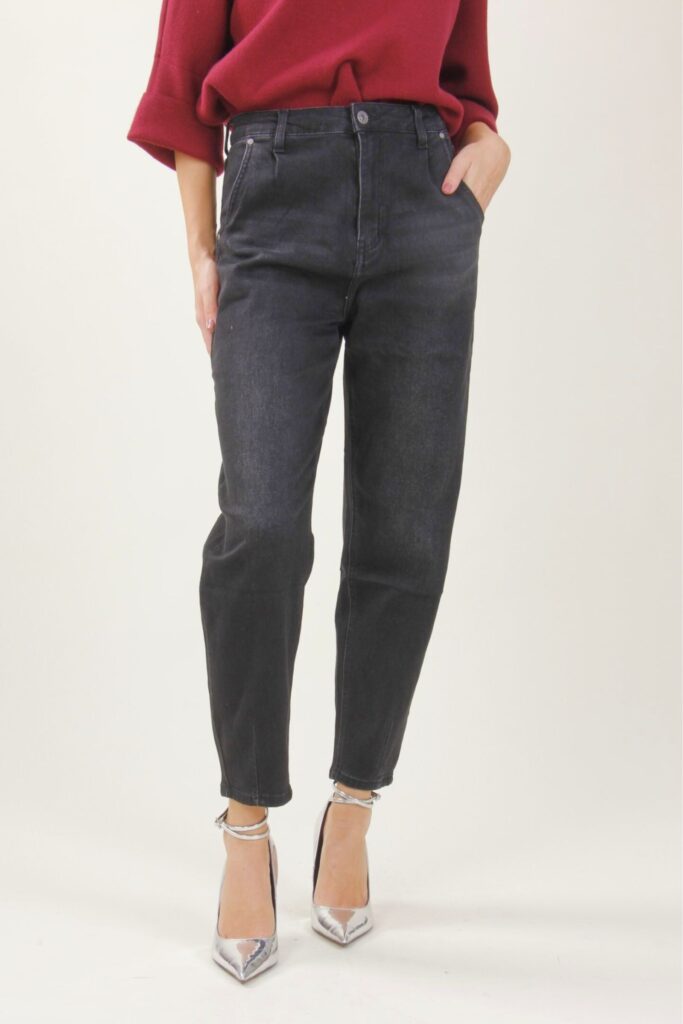 BALOON JEANS NERI - Black, XS 