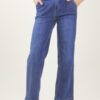 JEANS A PALAZZO CON PINCES - Blu-jeans, S