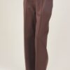 PANTALONE WIDE LEG PUNTO MILANO - Dark Brown, M