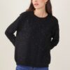 MAGLIA DECORATA CON MICRO PAILLETTES - Black, TU