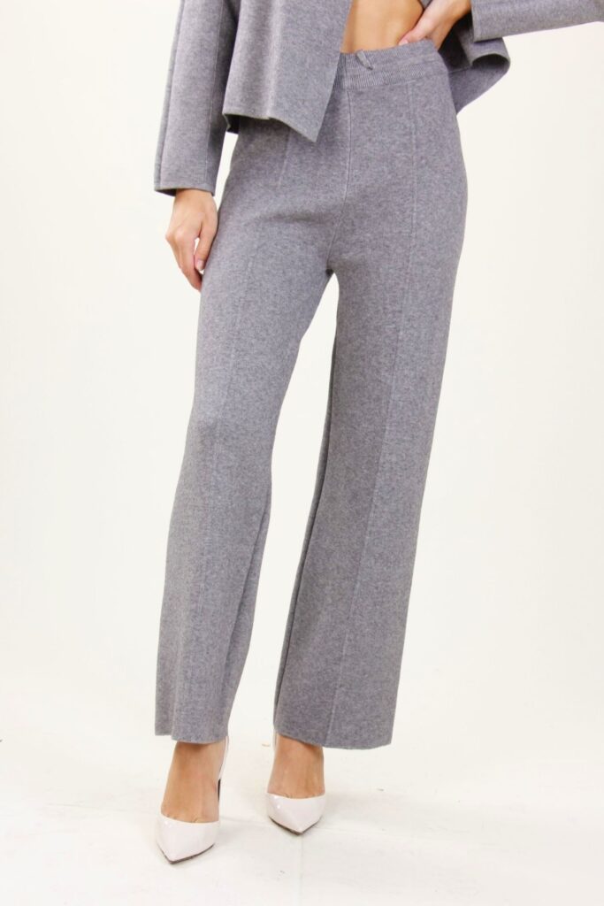 KNITTED TROUSERS WITH DRAWSTRING 