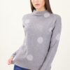 MAGLIA A POIS - Grigio scuro, TU