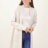 CARDIGAN CON RIGHE IN LUREX - Beige, TU