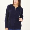 FELPA IN MAGLIA CON ZIP - Blue, TU