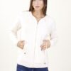 FELPA IN MAGLIA CON ZIP - Cream, TU