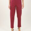 PANTALONI TESSUTO GLITTERATO - Bordeaux, S