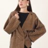 CAPPOTTO CON SPILLA DECORATIVA - Cammello, TU