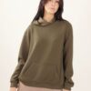 FELPA CON CAPPUCCIO - Military Olive, TU