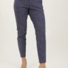 PANTALONI STRUTTURATI CON ELASTICO IN VITA - Blu, M