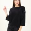 MAGLIA CON BOTTONI SULLE SPALLE - Nero, TU