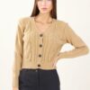 CARDIGAN CON TRECCE - Cognac, TU