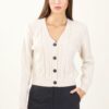 CARDIGAN CON TRECCE - Chalk, TU